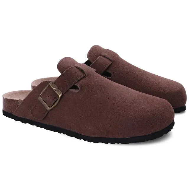 BELLEMONT Suede Clogs