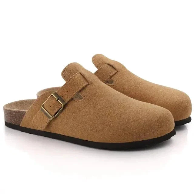 BELLEMONT Suede Clogs