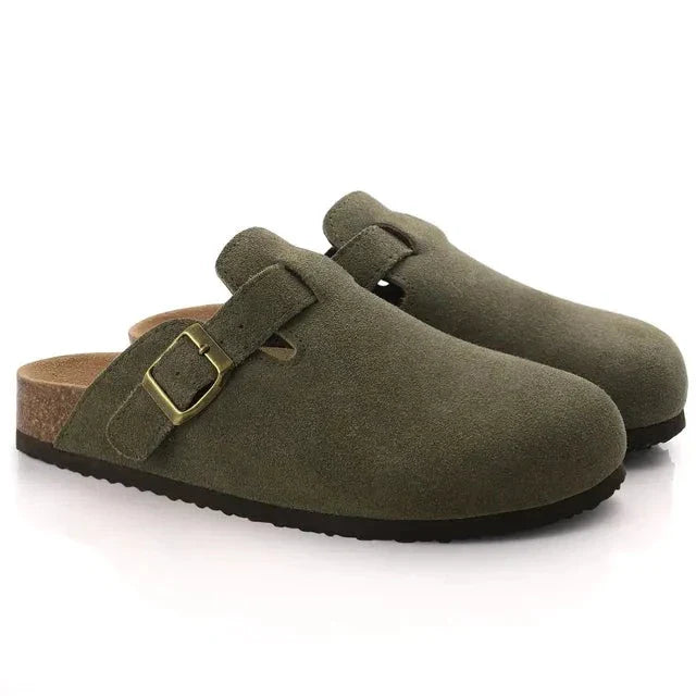 BELLEMONT Suede Clogs