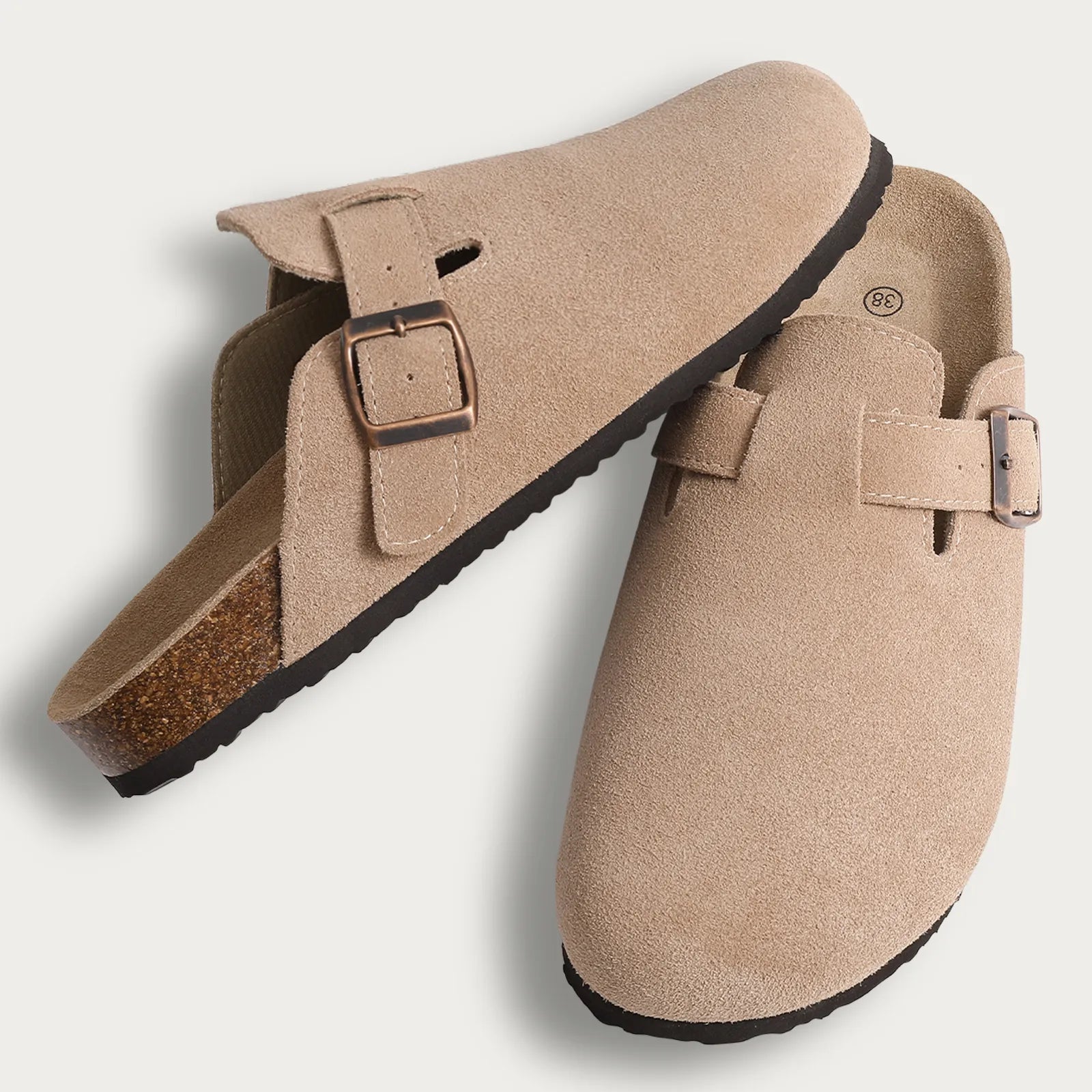 BELLEMONT Suede Clogs