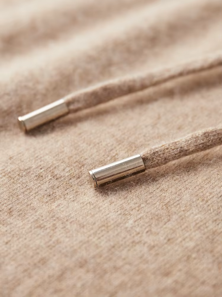 100% CASHMERE HOODED SWEATER